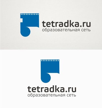 Логотип для образовательной сети tetradka.ru - дизайнер F-maker
