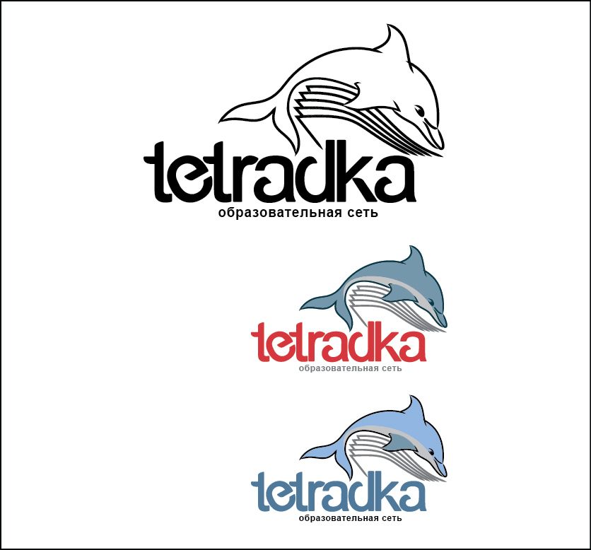 Логотип для образовательной сети tetradka.ru - дизайнер Luminosi