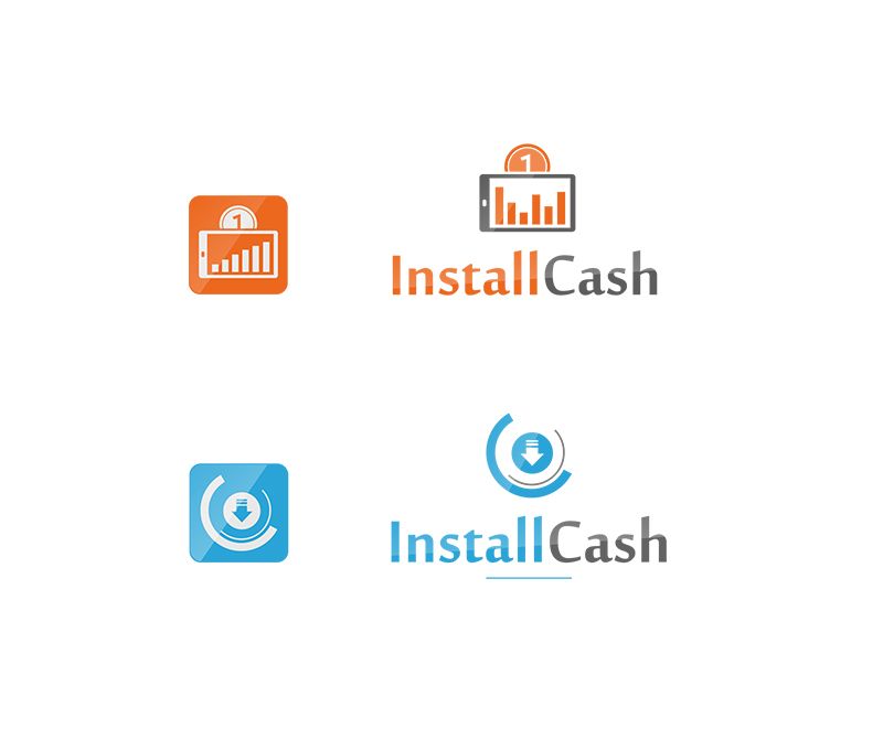 Логотип для партнерской программы InstallCash - дизайнер Zhe_ka