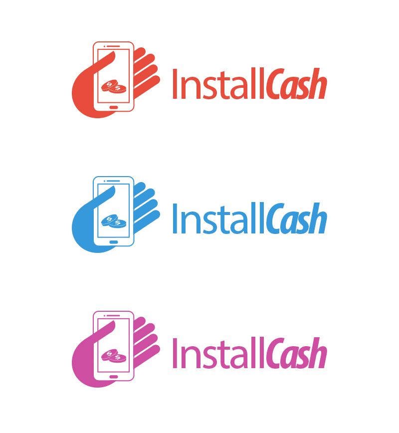 Логотип для партнерской программы InstallCash - дизайнер Fenucs