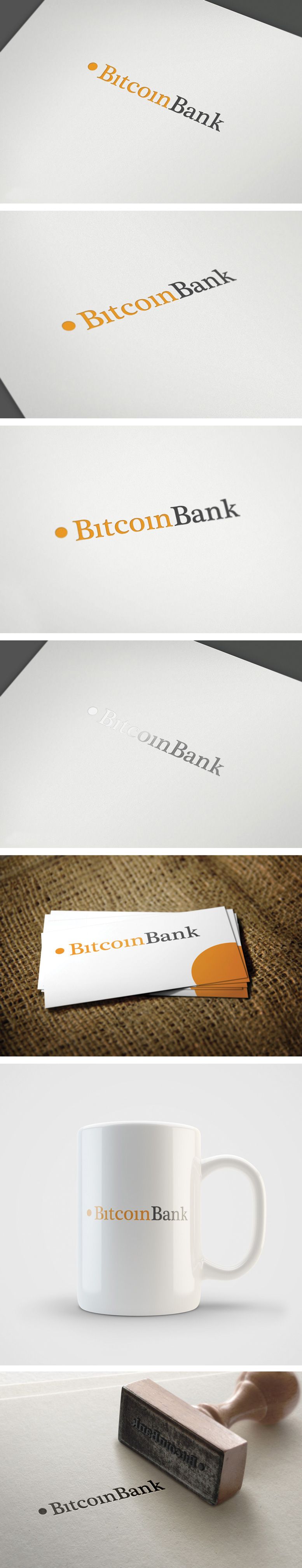 BitcoinBank - Логотип - дизайнер GreenRed