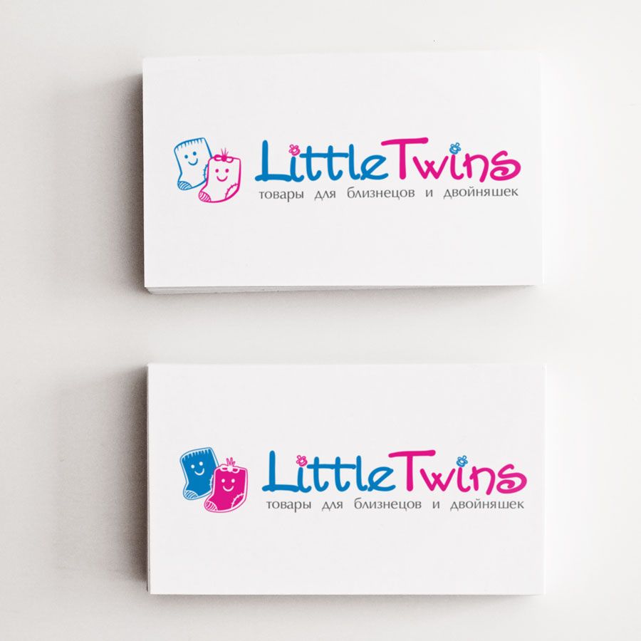 Логотип детского интернет-магазина для двойняшек - дизайнер ready2flash