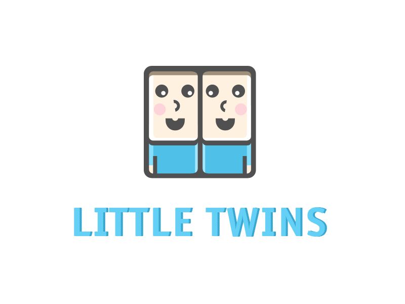 Логотип детского интернет-магазина для двойняшек - дизайнер karina_a