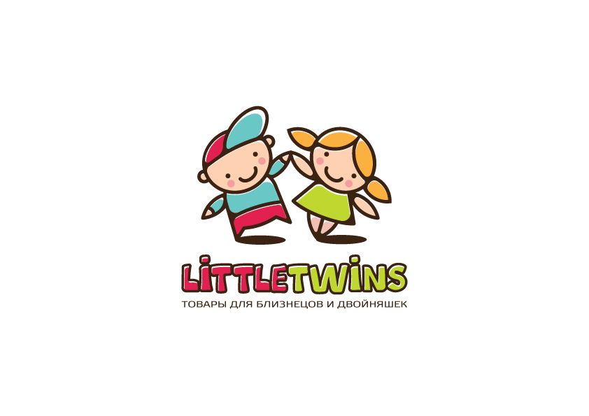 Логотип детского интернет-магазина для двойняшек - дизайнер zanru