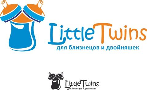 Логотип детского интернет-магазина для двойняшек - дизайнер OlikaF