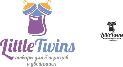 Логотип детского интернет-магазина для двойняшек - дизайнер OlikaF