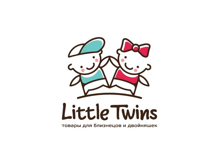 Логотип детского интернет-магазина для двойняшек - дизайнер zanru