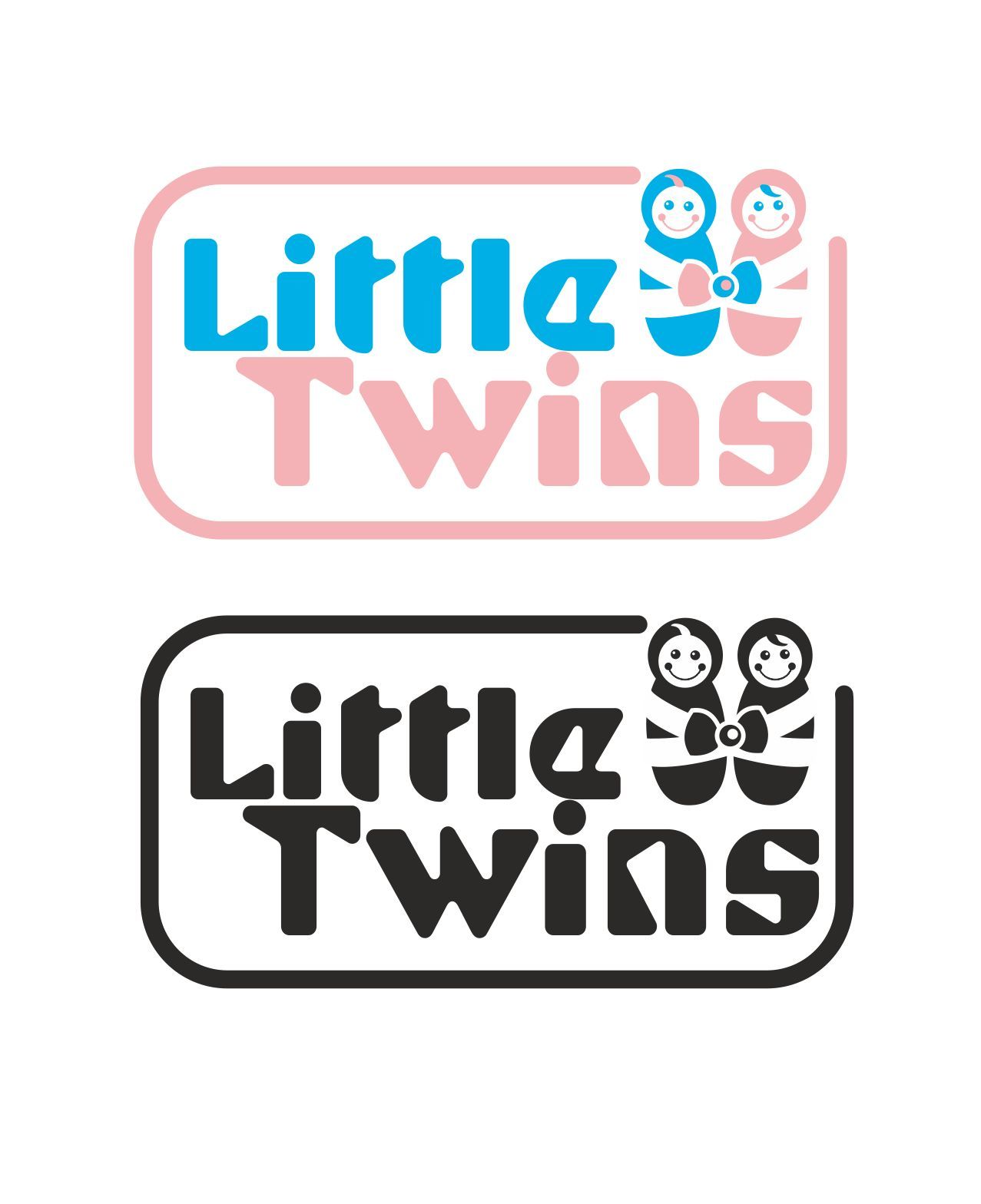 Логотип детского интернет-магазина для двойняшек - дизайнер elenuchka