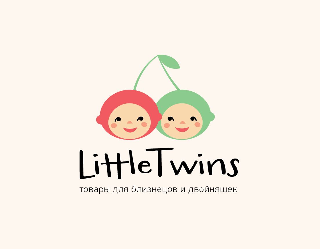 Логотип детского интернет-магазина для двойняшек - дизайнер Xloja