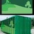 Шаблон раскраски мусорных контейнеров и бункеров - дизайнер STAF