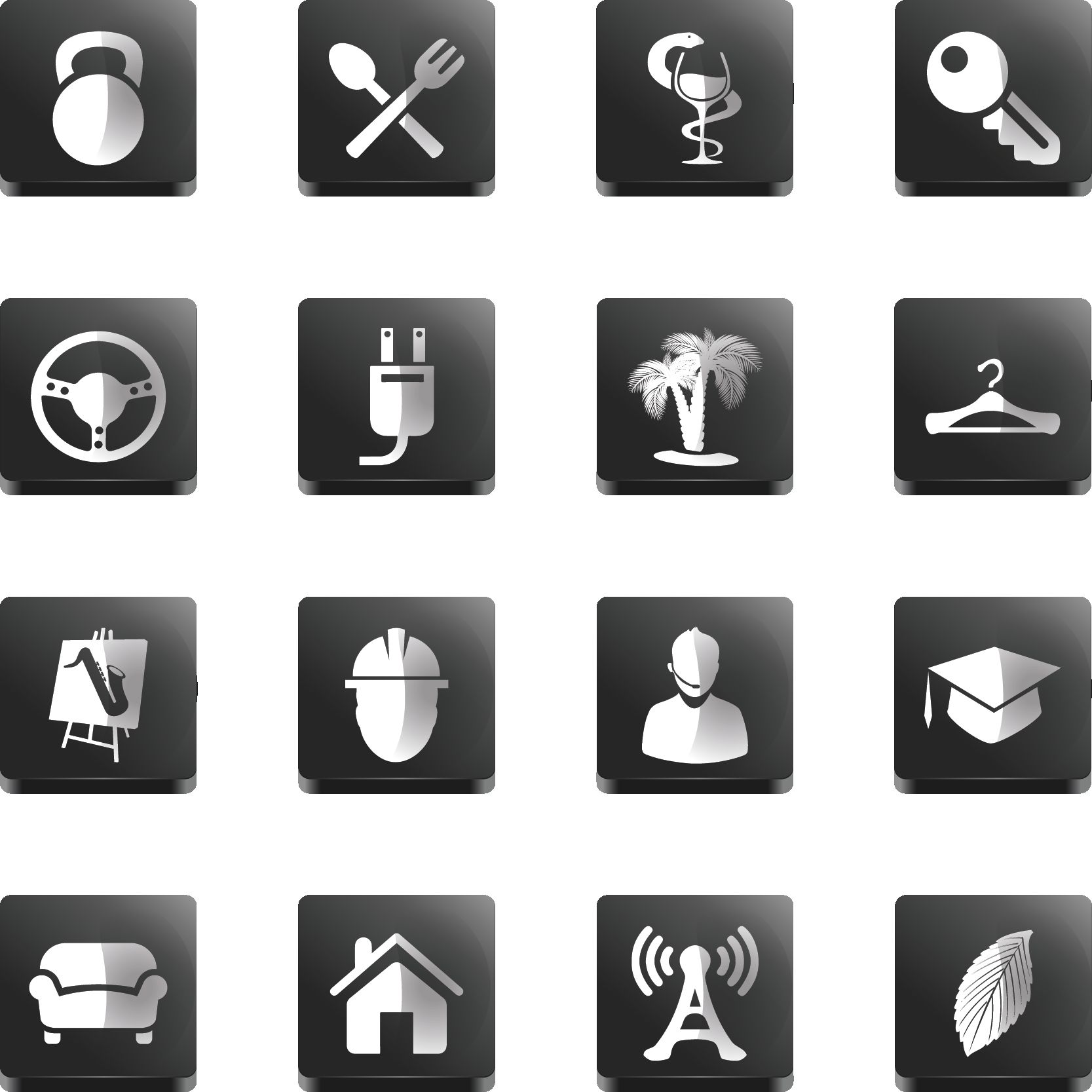 Иконки\кнопки для городского портала - дизайнер kost9kost
