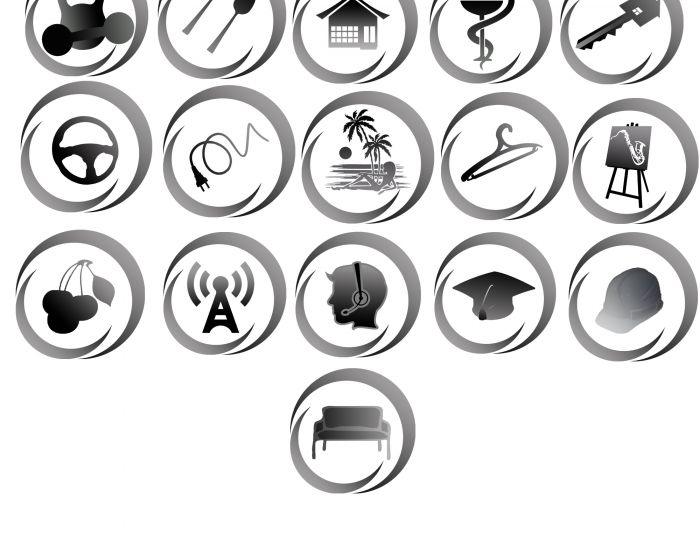 Иконки\кнопки для городского портала - дизайнер Velo16