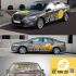 Рекламное оформление автомобиля такси - дизайнер sanddex