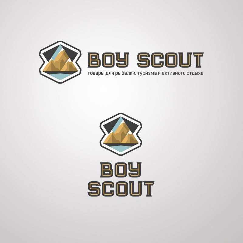 Логотип для сайта интернет-магазина BOY SCOUT - дизайнер byX