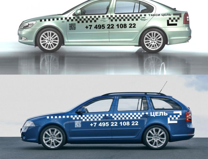 Рекламное оформление автомобиля такси - дизайнер stason2008