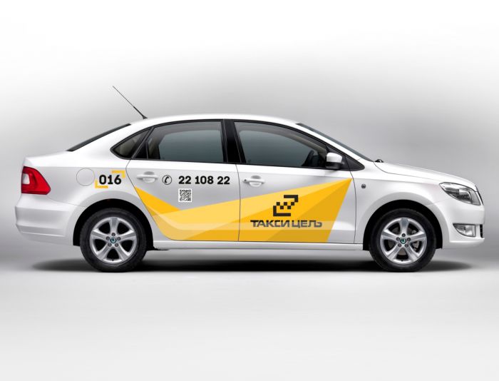 Рекламное оформление автомобиля такси - дизайнер alenaDIZ
