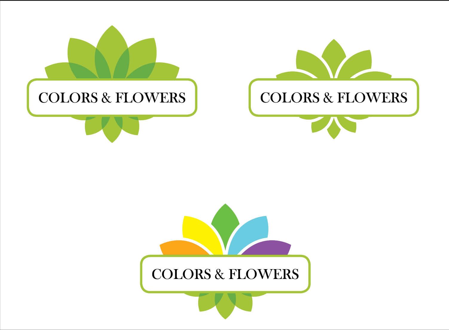 Colors & Flowers Логотип и фирменный стиль - дизайнер Alina_Ks