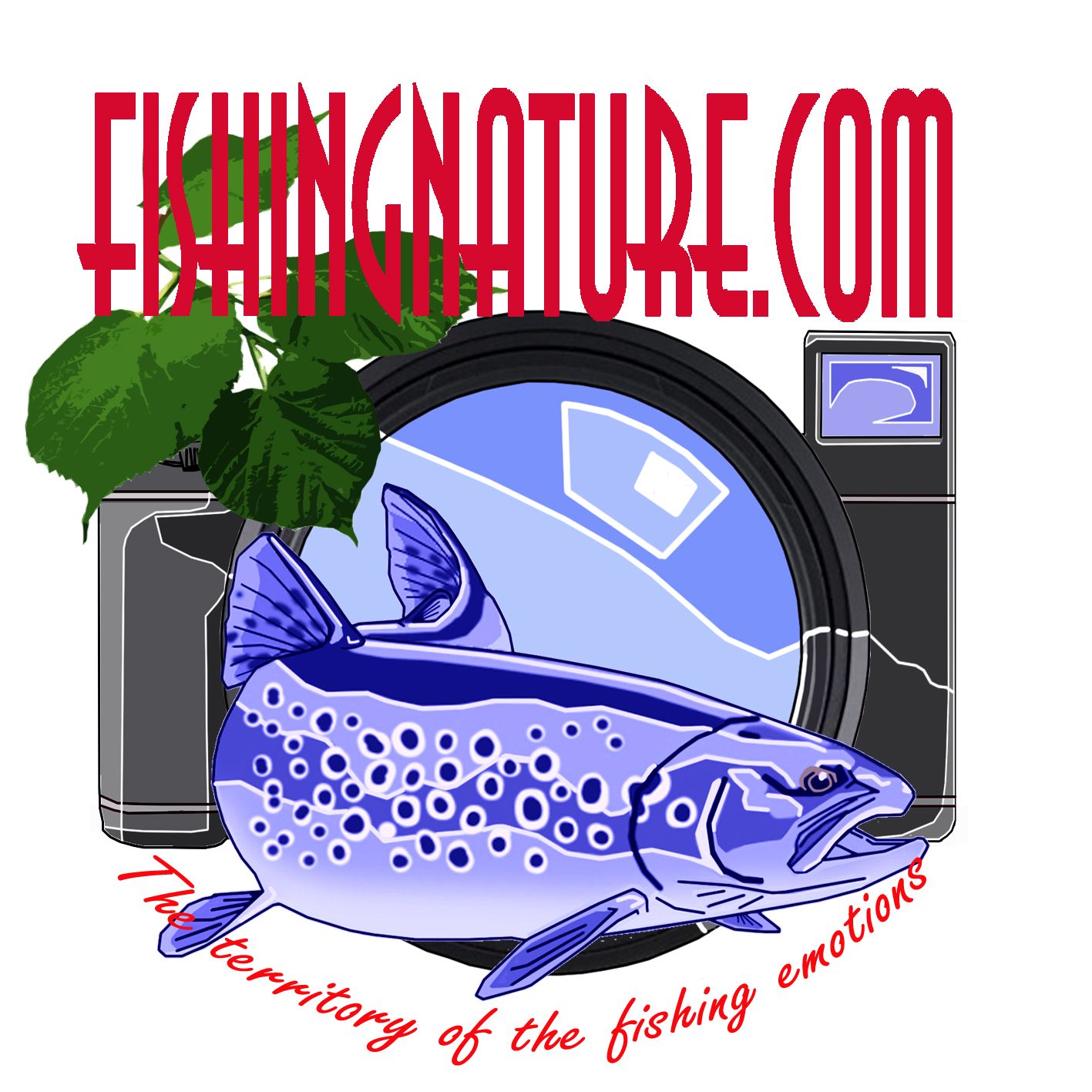 Лого он-лайн фотожурнала о рыболовстве и природе - дизайнер omega7779