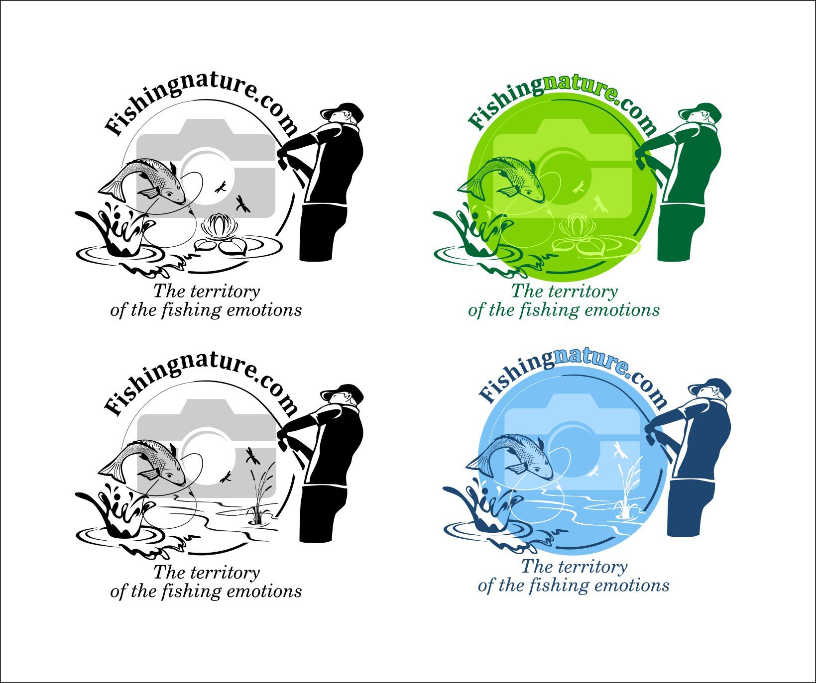 Лого он-лайн фотожурнала о рыболовстве и природе - дизайнер Navsekaya