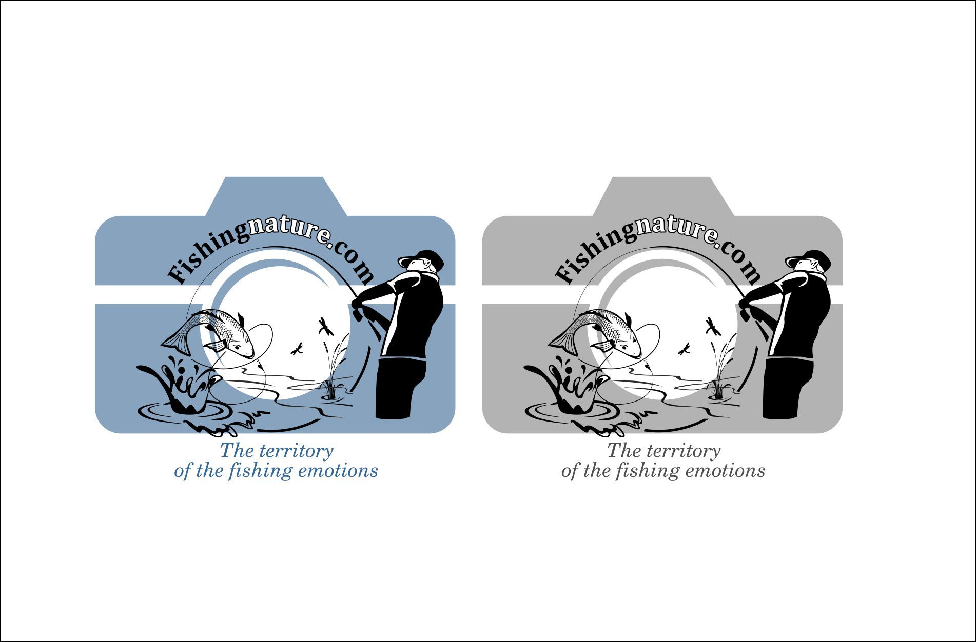 Лого он-лайн фотожурнала о рыболовстве и природе - дизайнер Navsekaya