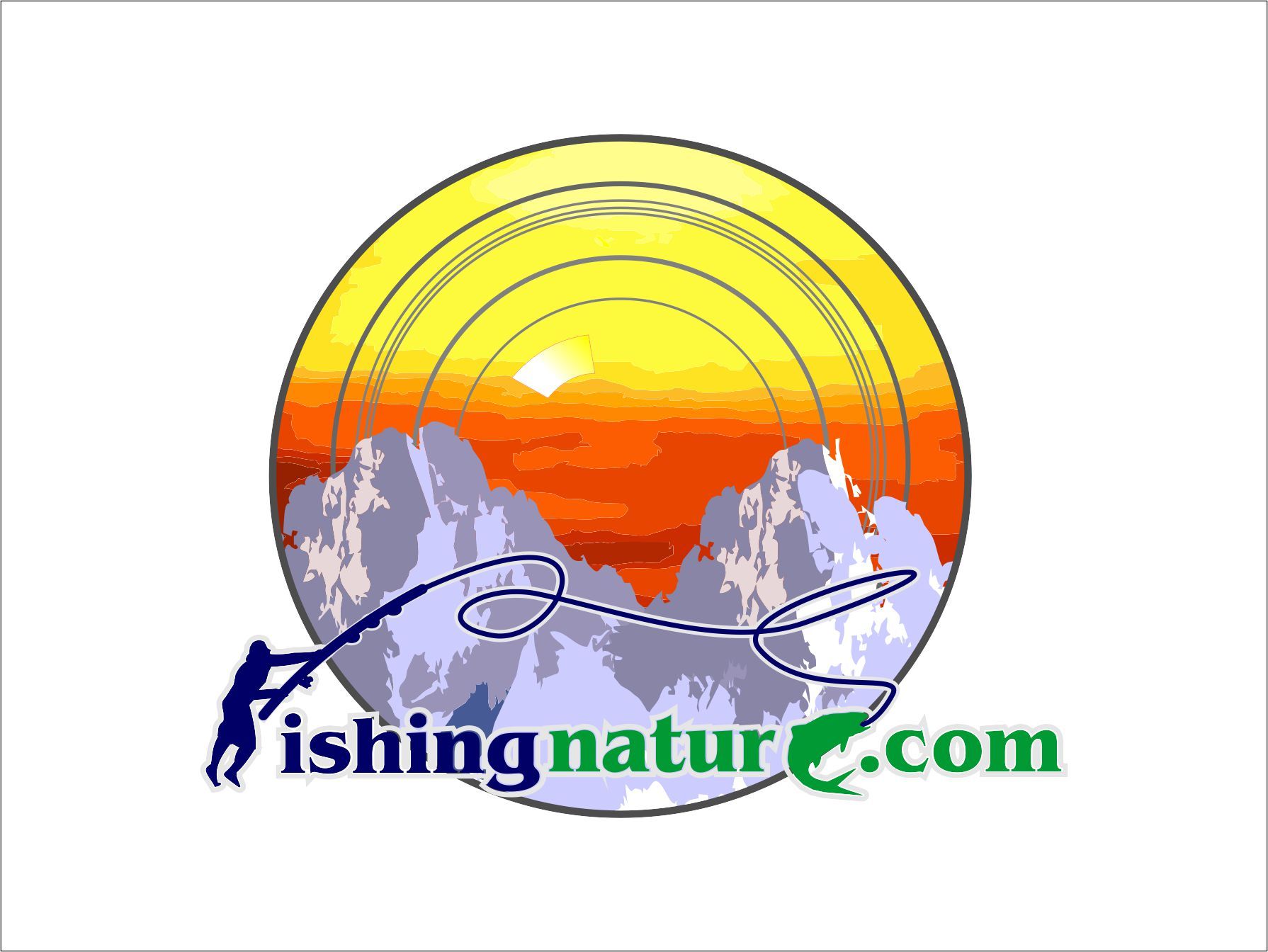 Лого он-лайн фотожурнала о рыболовстве и природе - дизайнер NUTAVEL