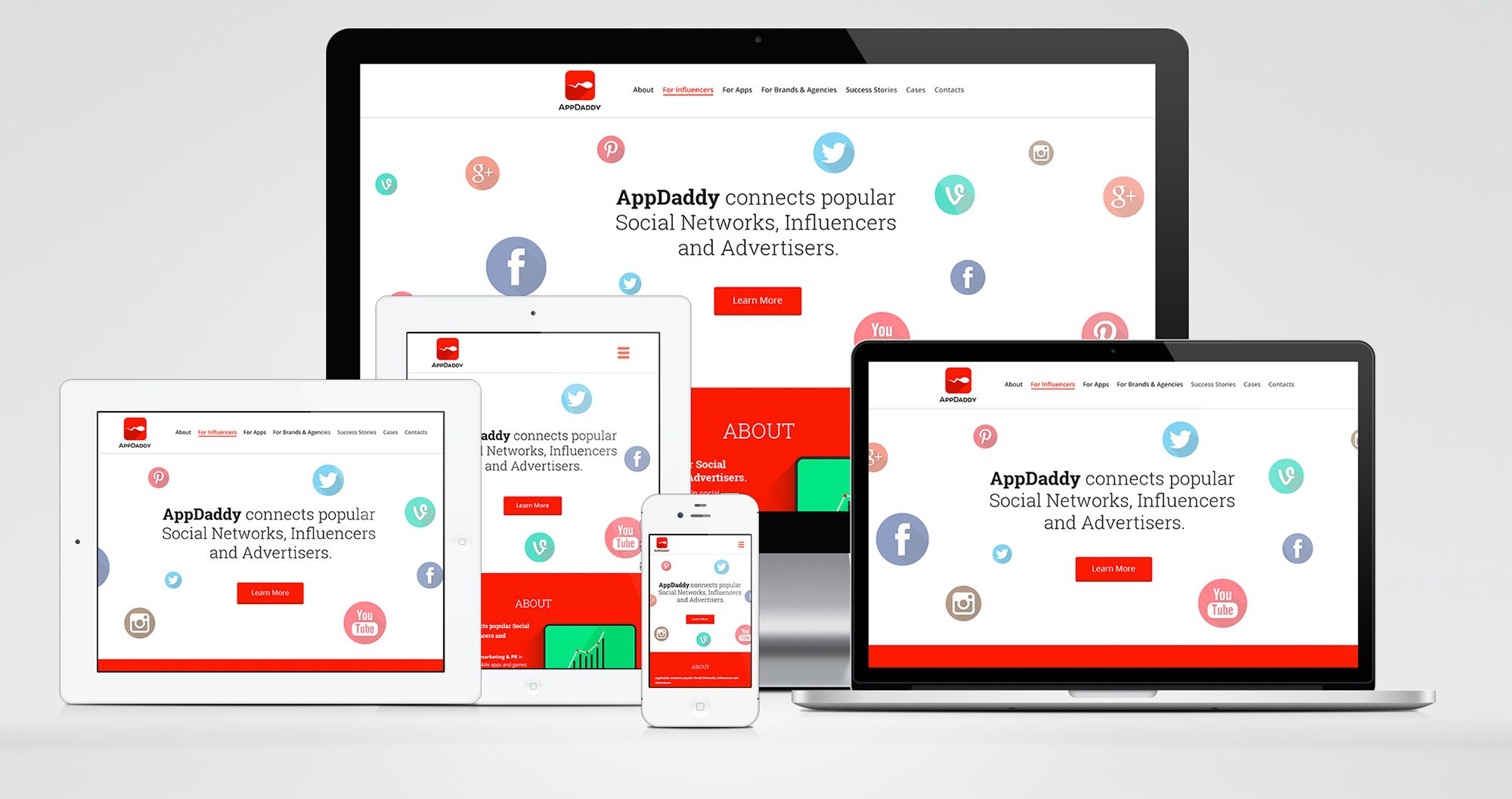Адаптивный дизайн главной сайта (под мобилки) - дизайнер Aziev