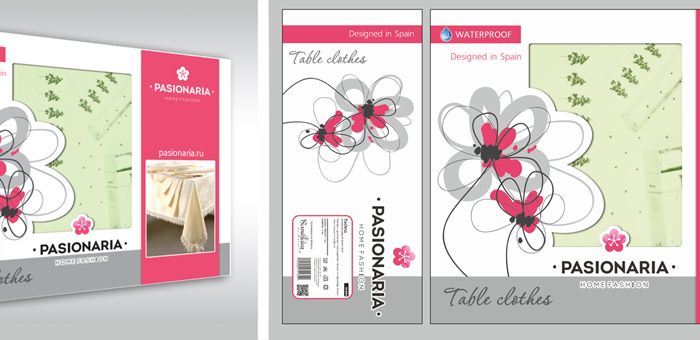 Создание макета подарочной упаковки для скатертей - дизайнер Mini_kleopatra