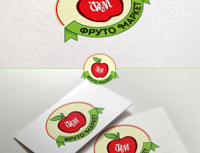 Логотип-вывеска фруктово-овощных магазинов премиум - дизайнер Allyshi