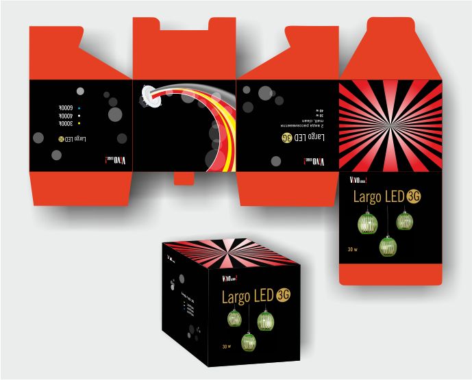 Упаковка для светильника Largo LED G3 - дизайнер sv58