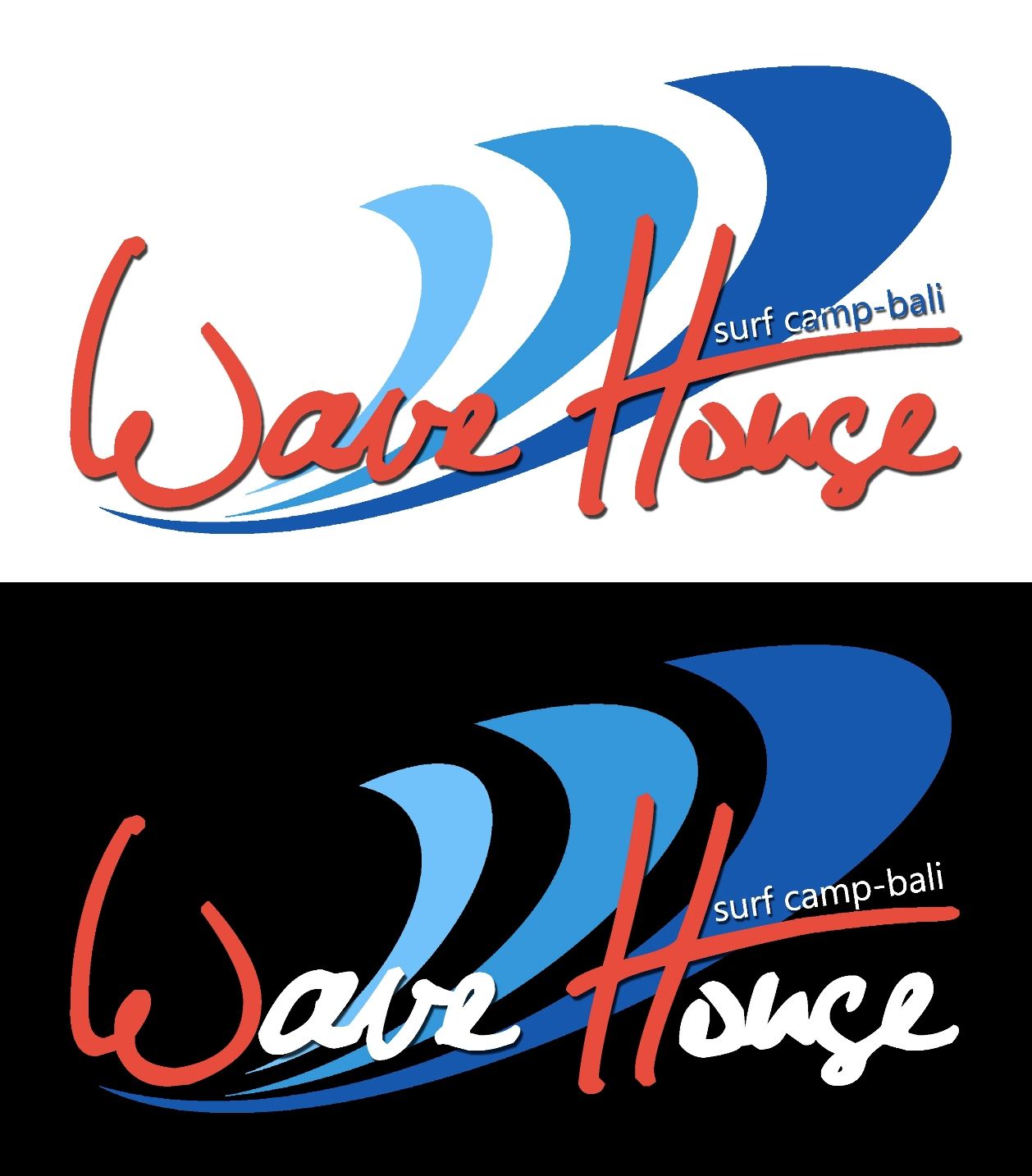 Редизайн логотипа для серф-кэмпа на Бали - дизайнер AkioShion
