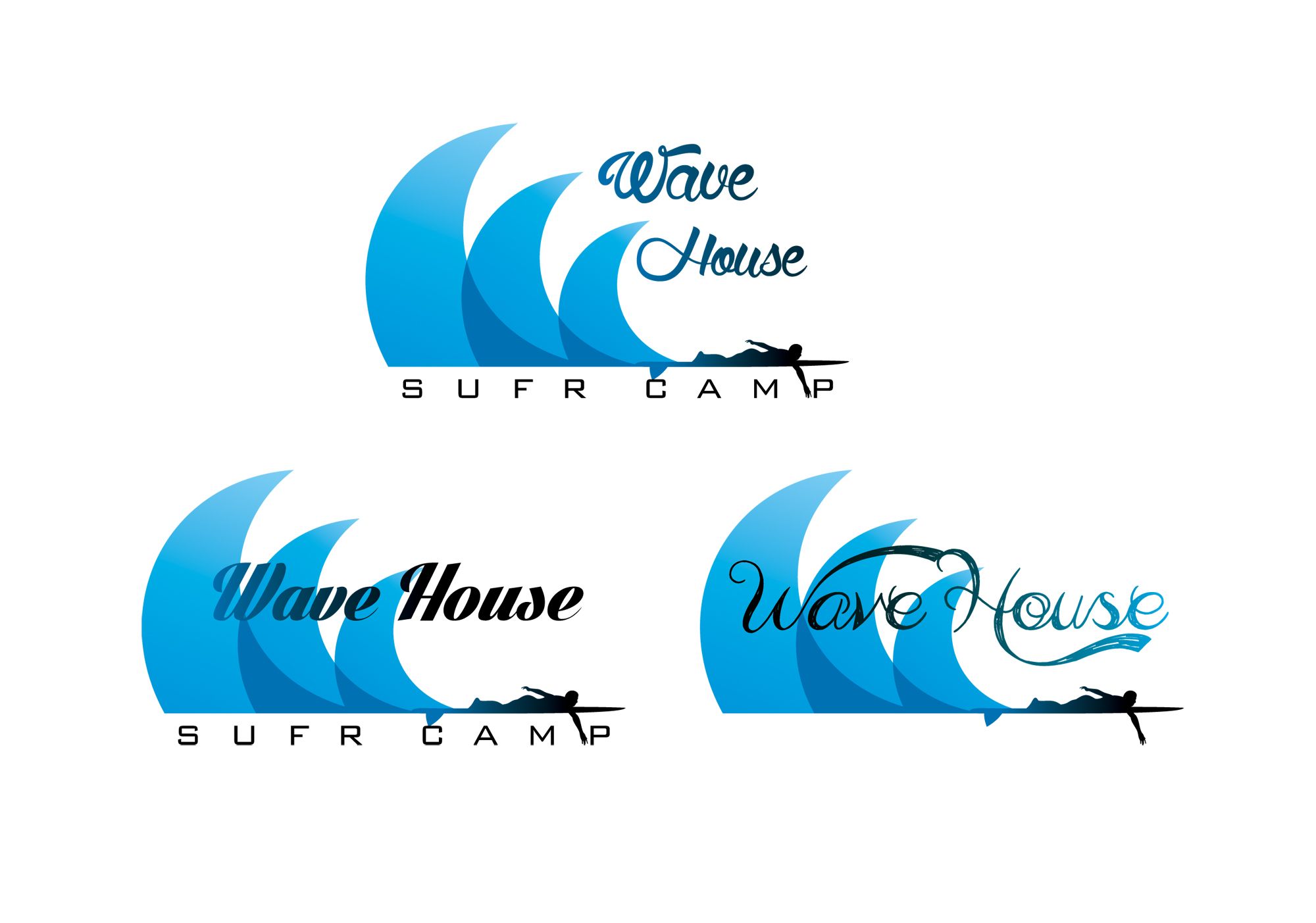 Редизайн логотипа для серф-кэмпа на Бали - дизайнер R-A-M