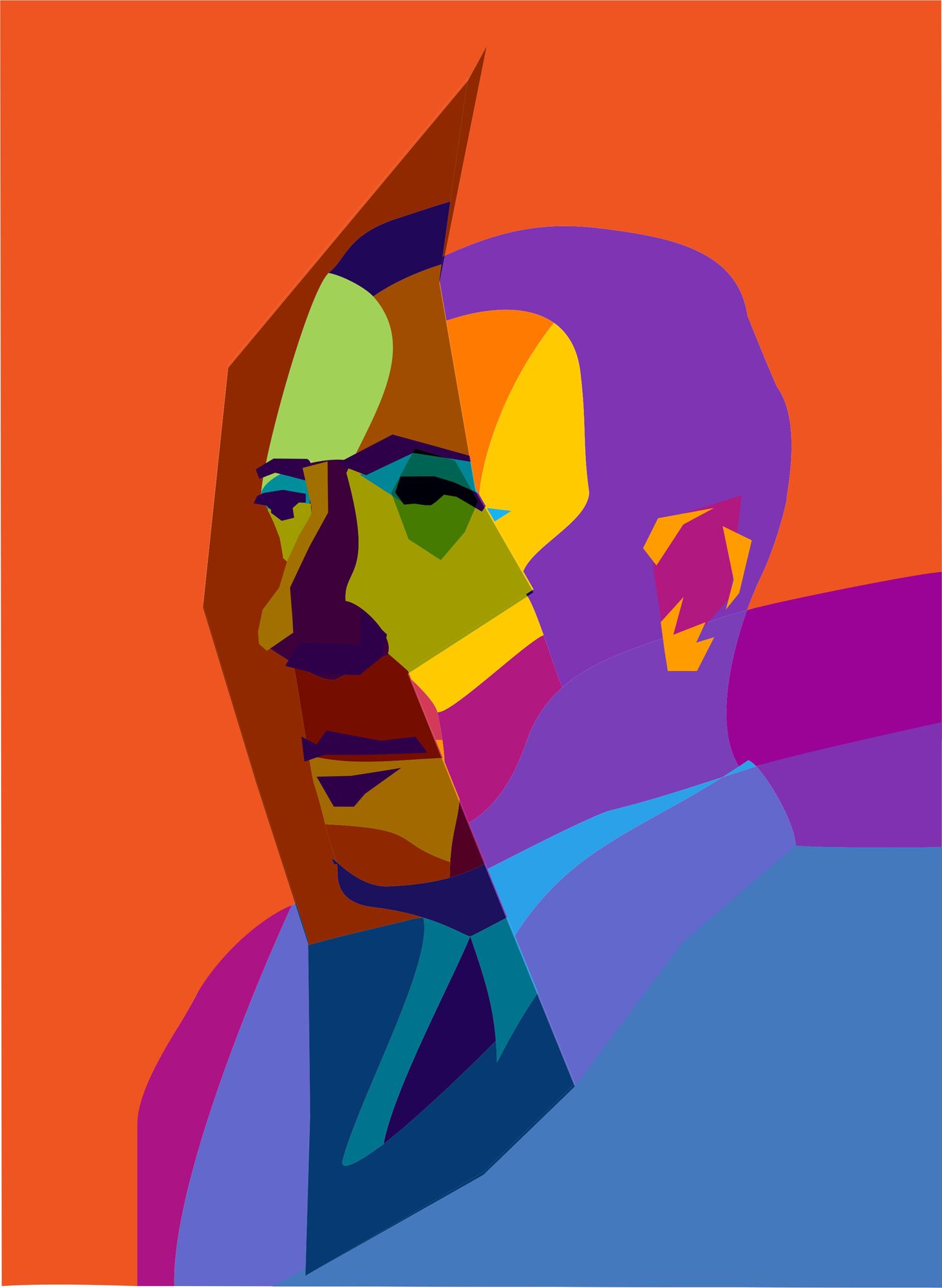 Плакат-портрет Михаила Булгакова - дизайнер art-pil-noire