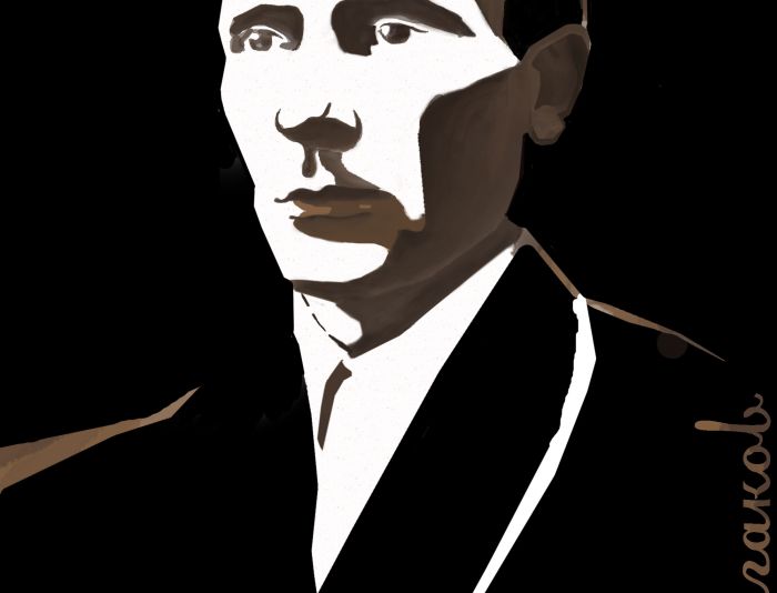 Плакат-портрет Михаила Булгакова - дизайнер ZheweA