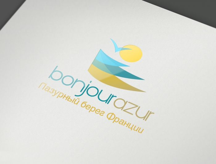 Bonjourazur разработка логотипа портала - дизайнер Keroberas