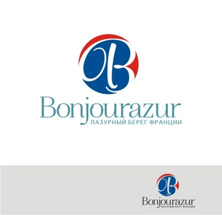 Bonjourazur разработка логотипа портала - дизайнер Olegik882