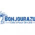 Bonjourazur разработка логотипа портала - дизайнер Gorinich_S