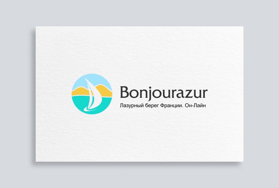 Bonjourazur разработка логотипа портала - дизайнер hpya