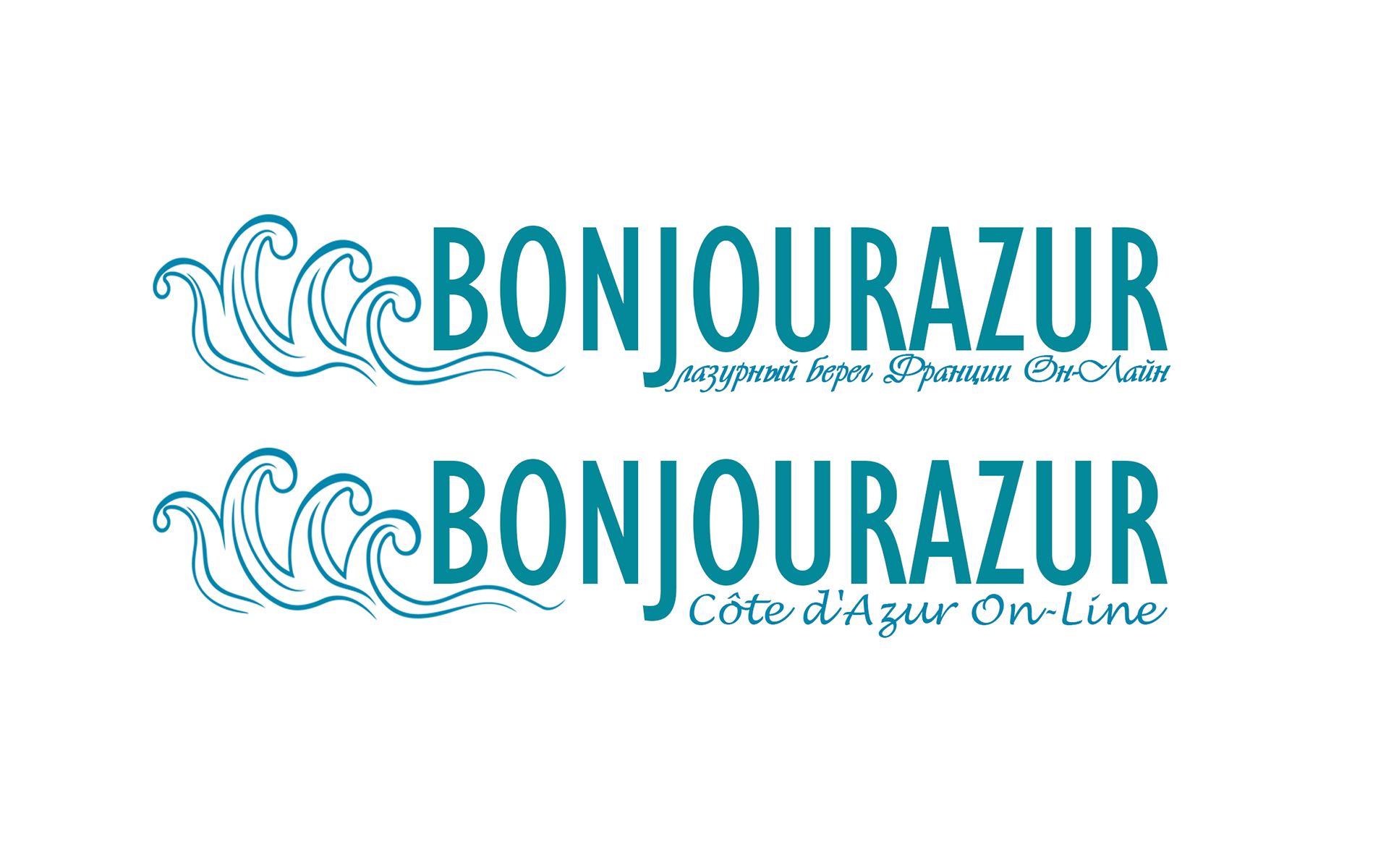 Bonjourazur разработка логотипа портала - дизайнер Lilipysi4ek