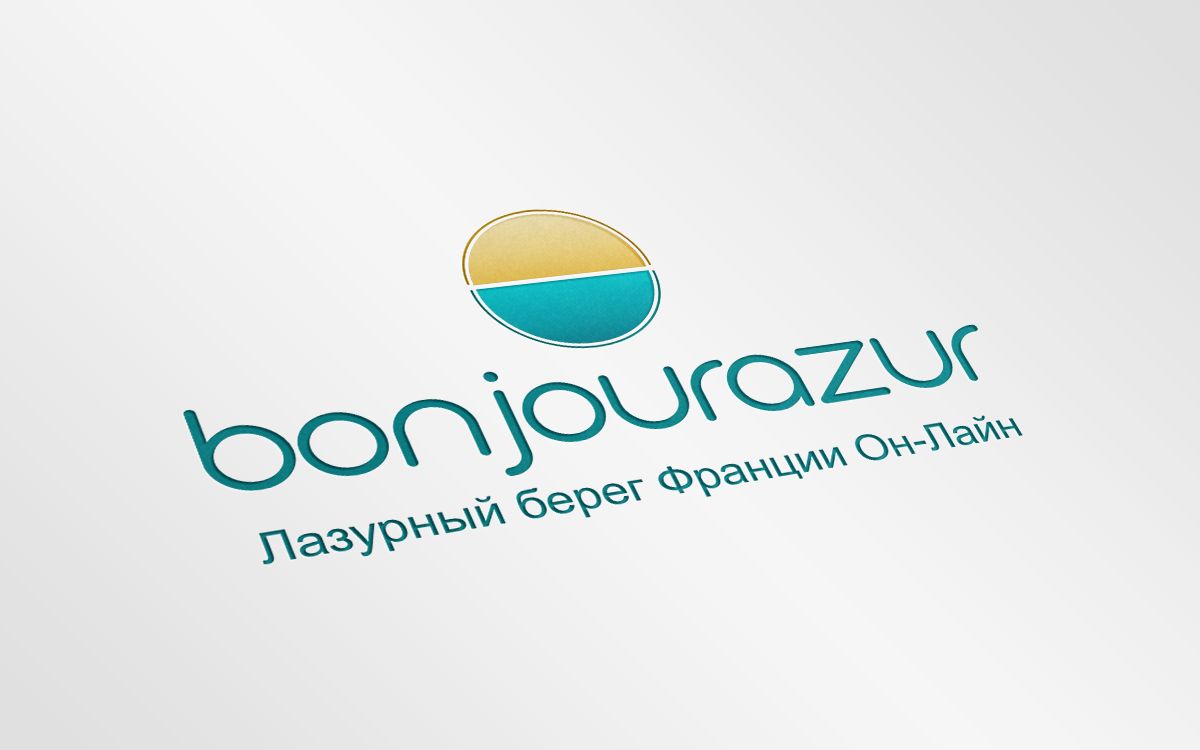 Bonjourazur разработка логотипа портала - дизайнер Olya_Thea