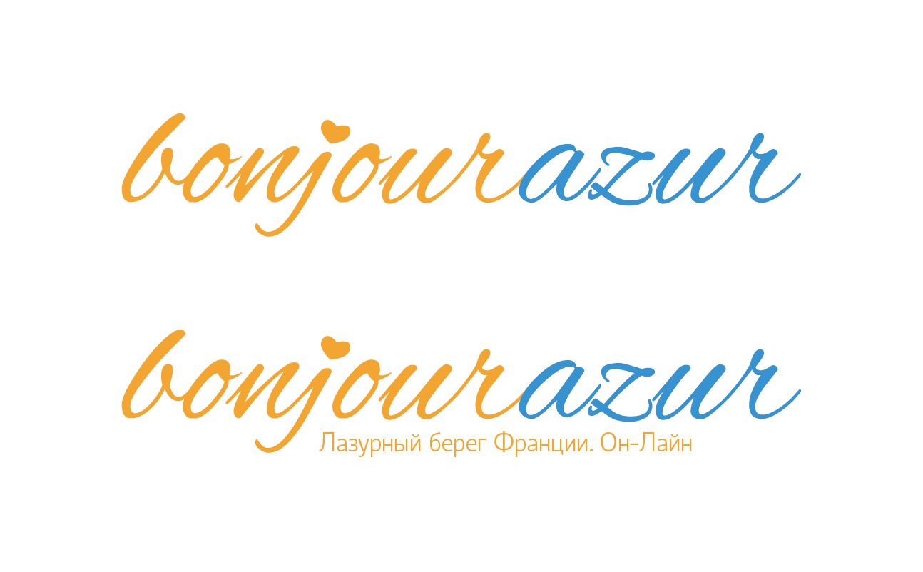 Bonjourazur разработка логотипа портала - дизайнер spasennikov