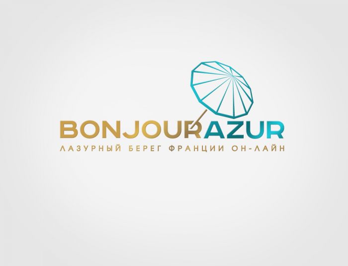 Bonjourazur разработка логотипа портала - дизайнер mz777