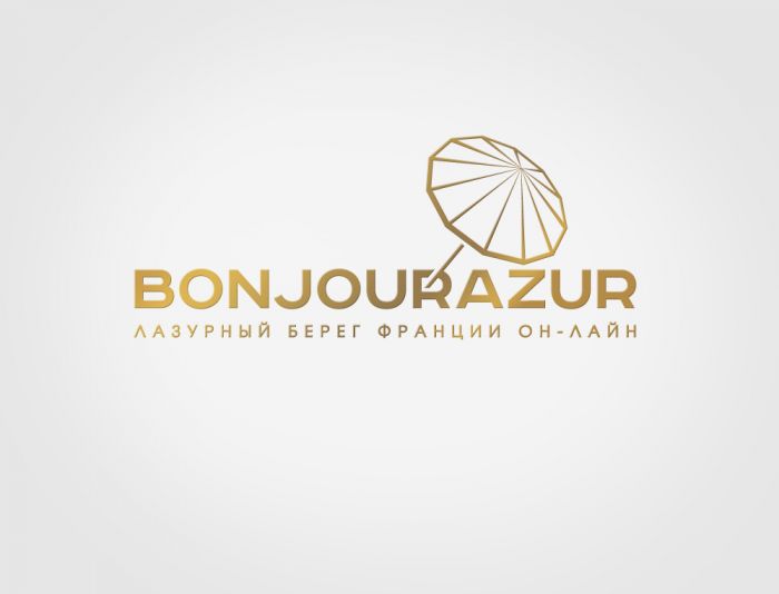 Bonjourazur разработка логотипа портала - дизайнер mz777