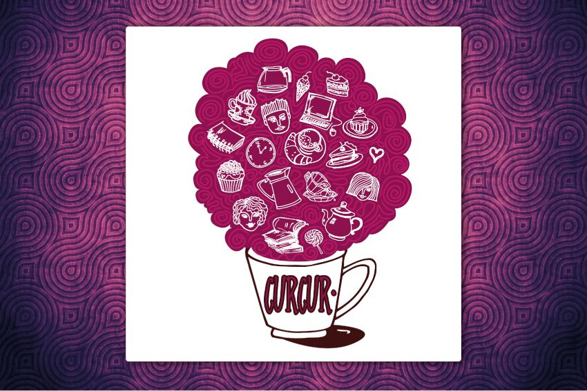 Лого и дополнительные материалы для кофейни  - дизайнер da-ha-shutka