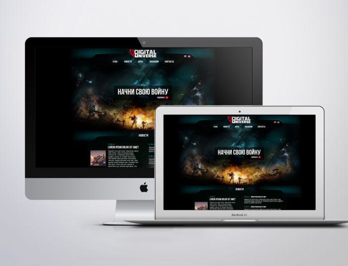Дизайн сайта для компании-разработчика игр - дизайнер karma666koma