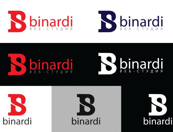 Логотип веб-студии binardi - дизайнер GXeCo
