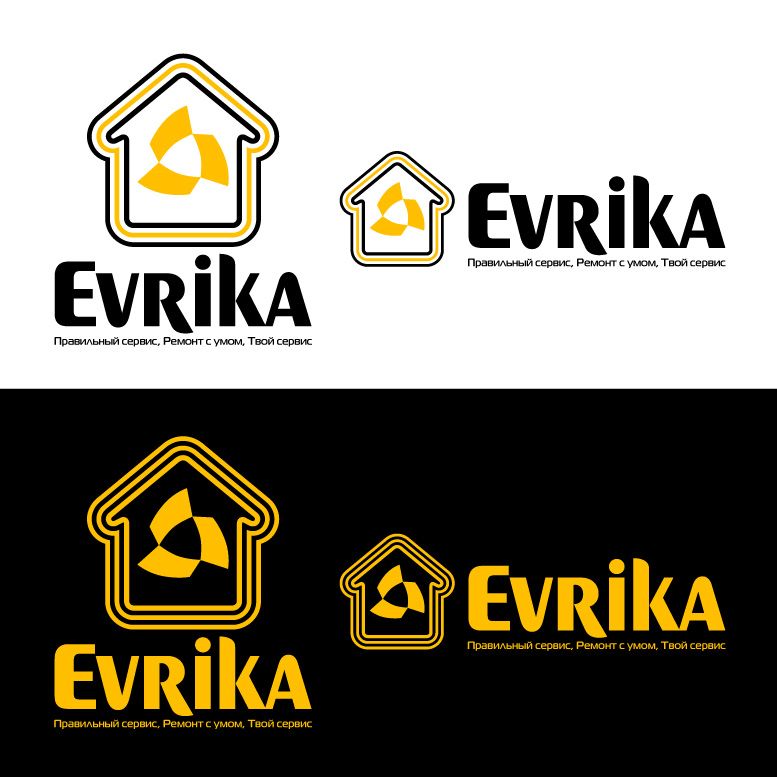 Логотип строительной компании Эврика - дизайнер zhutol