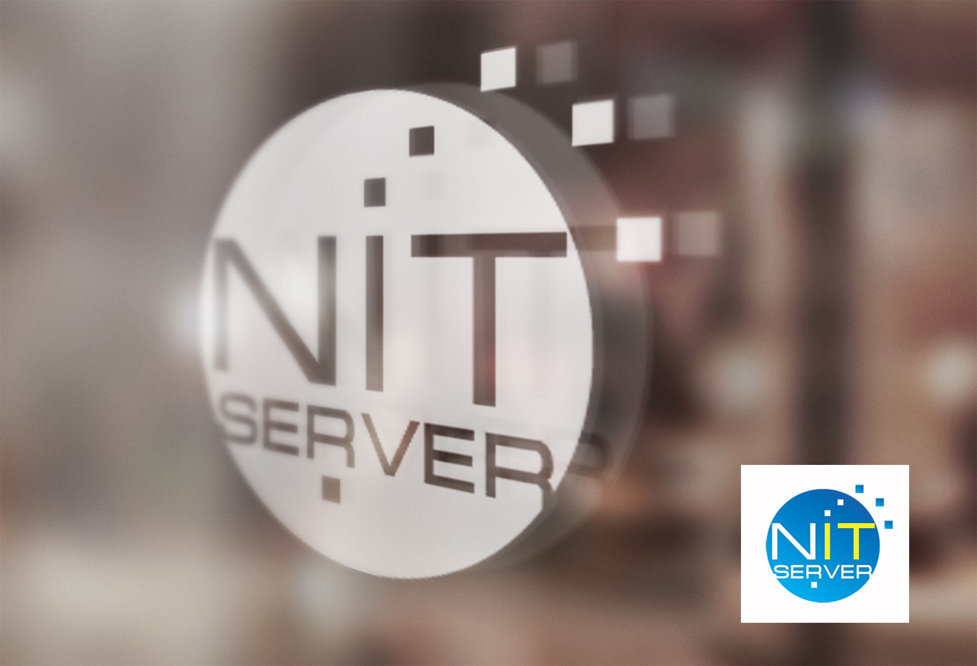 Логотип компании NITserver - аренда серверов - дизайнер MariaKaz