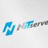 Логотип компании NITserver - аренда серверов - дизайнер vision