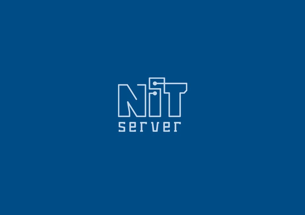 Логотип компании NITserver - аренда серверов - дизайнер -c-EREGA