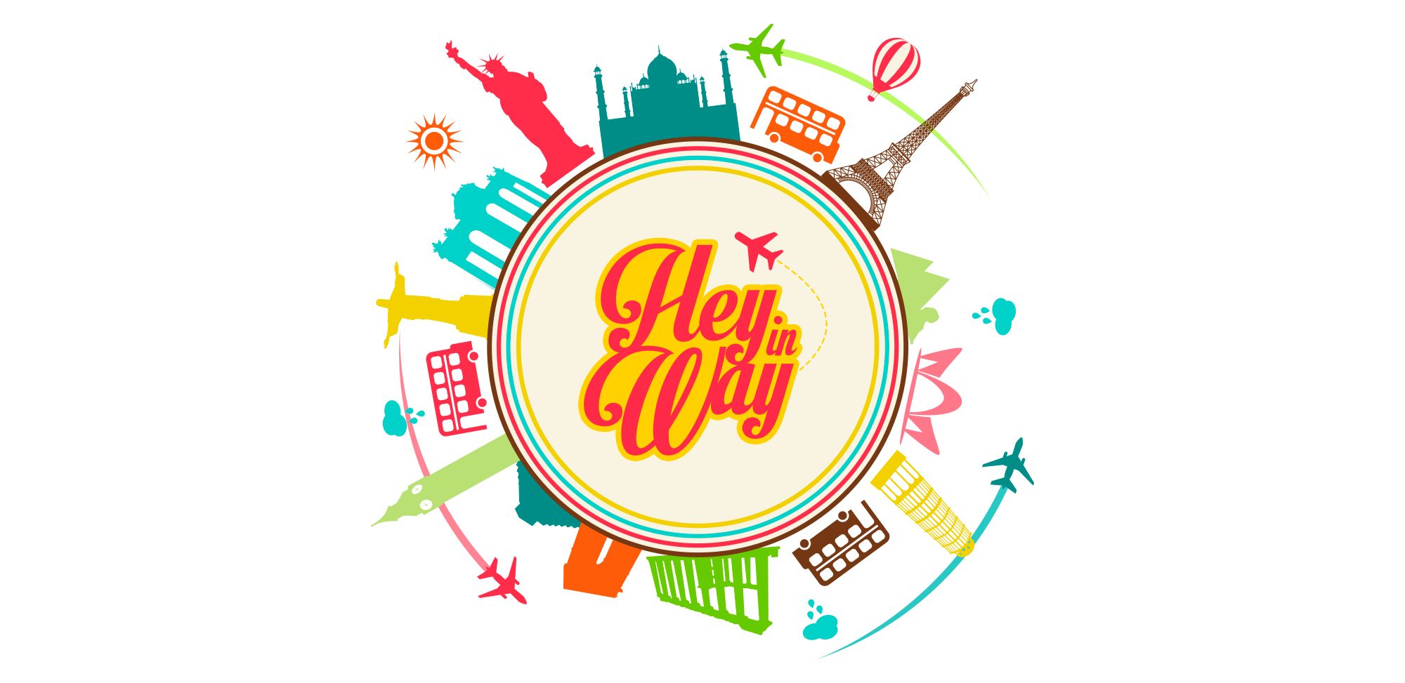 Лого сайта совместных путешествий HEY-in-WAY - дизайнер dimkoops